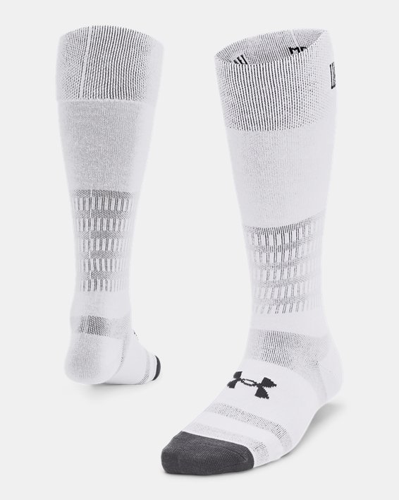 Women's UA Essential Over-The-Calf Socks in White image number 0